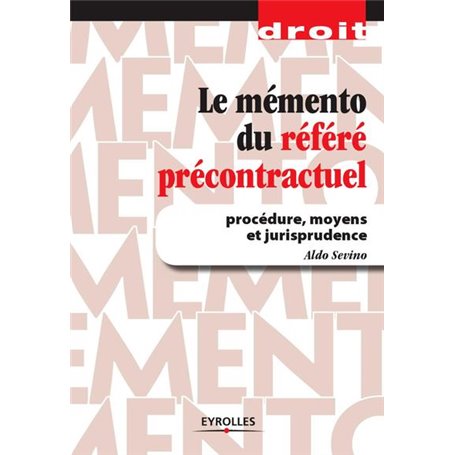 Le mémento du référé précontractuel