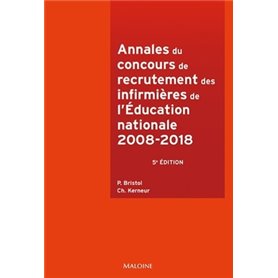 Annales du concours recrutement des infirmières de l'éducation nationale