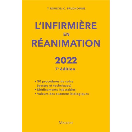 L'infirmiere en reanimation, 7e ed.