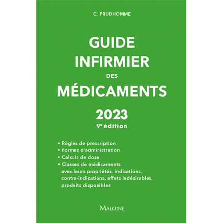 Guide infirmier des médicaments 2023 - 9e édition