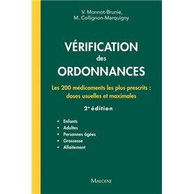 Vérification des ordonnances 2e éd.