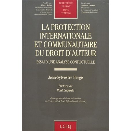 la protection internationale et communautaire du droit d'auteur