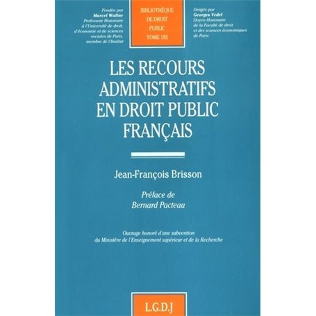 les recours administratifs en droit public français