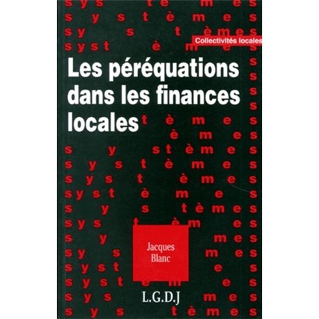 les péréquations financières dans les finances locales