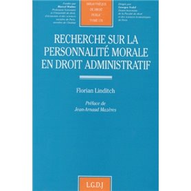 recherche sur la personnalité morale en droit administratif