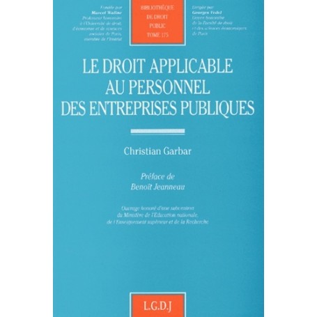 le droit applicable au personnel des entreprises publiques