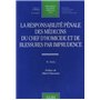 la responsabilité pénale des médecins du chef d'homicide et de blessures par imp