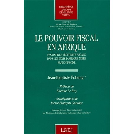 le pouvoir fiscal en afrique