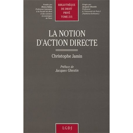 LA NOTION D'ACTION DIRECTE