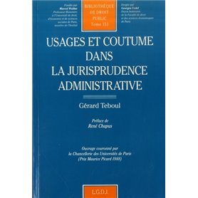 usages et coutume dans la jurisprudence administrative