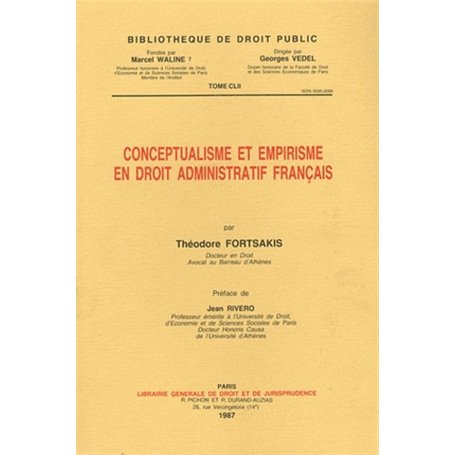 conceptualisme et empirisme en droit administratif français