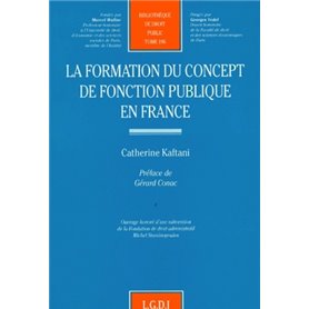 la formation du concept de fonction publique en france