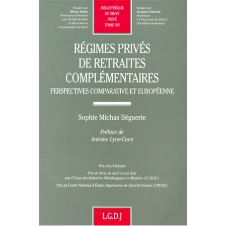 régimes privés de retraites complémentaires. perspectives comparative et europée