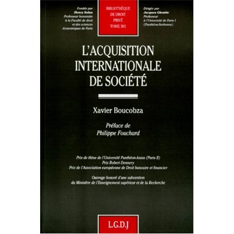 L'ACQUISITION INTERNATIONALE DE SOCIÉTÉ