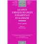 LES EFFETS JURIDIQUES DES DROITS FONDAMENTAUX EN ALLEMAGNE