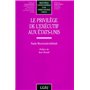 le privilège de l'exécutif aux etats-unis