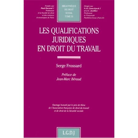 les qualifications juridiques en droit du travail