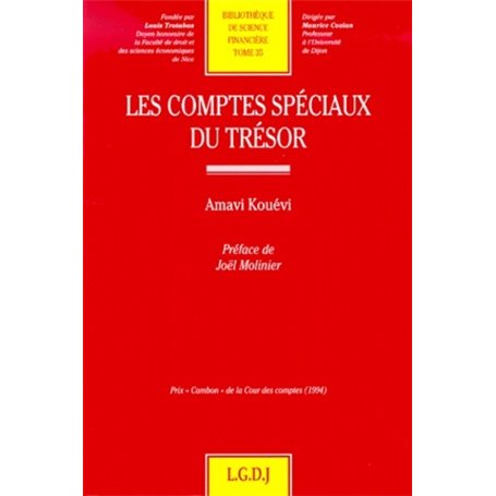 LES COMPTES SPÉCIAUX DU TRÉSOR