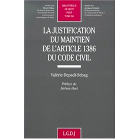 la justification du maintien de l'article 1386 du code civil