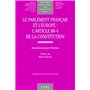 le parlement français et l'europe : l'article 88-4 de la constitution