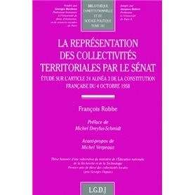 la représentation des collectivités territoriales par le sénat