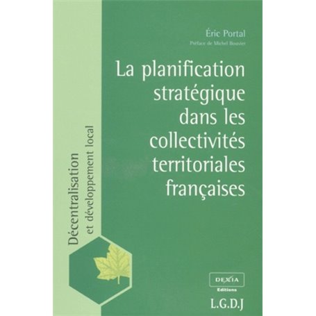 la planification stratégique dans les collectivités territoriales françaises