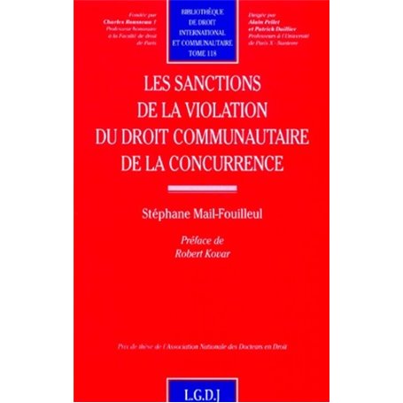 les sanctions de la violation du droit communautaire de la concurrence