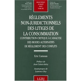 règlements non-juridictionnels des litiges de la consommation