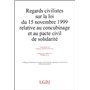 regards civilistes sur la loi du 15 novembre 1999 relative au concubinage et au