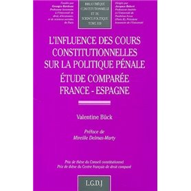 l'influence des cours constitutionnelles sur la politique pénale