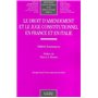 le droit d'amendement et le juge constitutionnel en france et en italie