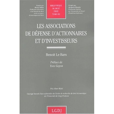 les associations de défense d'actionnaires  et d'investisseurs