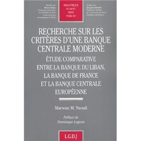 recherche sur les critères d'une banque centrale moderne