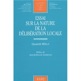 essai sur la nature de la délibération locale