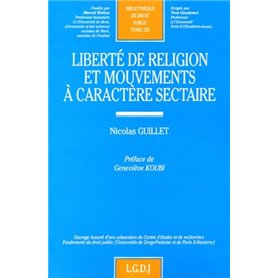 liberté de religion et mouvements à caractère sectaire