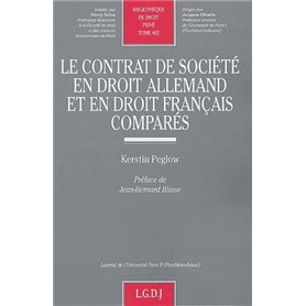 le contrat de société en droit allemand et en droit français comparés