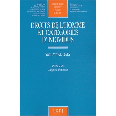 droits de l'homme et catégories d'individus