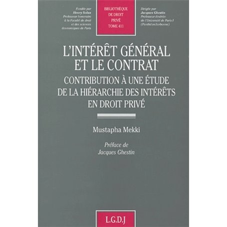 l'intérêt général et le contrat