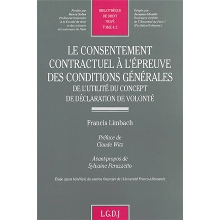 le consentement contractuel à l'épreuve des conditions générales