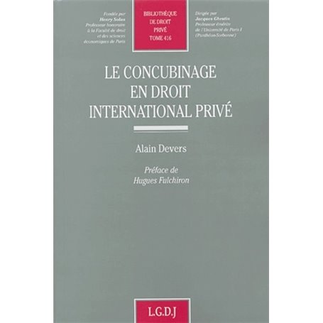 le concubinage en droit international privé