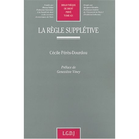 la règle supplétive