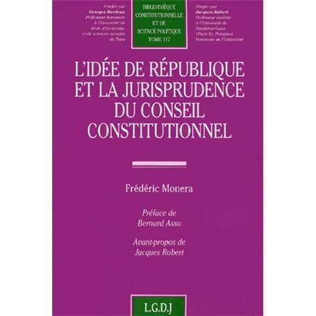 l'idée de république et la jurisprudence du conseil constitutionnel