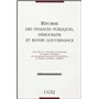 réformes des finances publiques, démocratie et bonne gouvernance