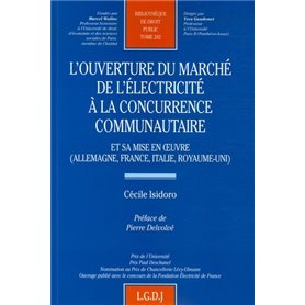 l'ouverture du marché  de l'électricité à la concurrence communautaire