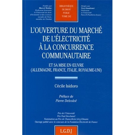 l'ouverture du marché  de l'électricité à la concurrence communautaire