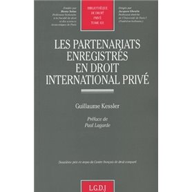 les partenariats enregistrés en droit international privé