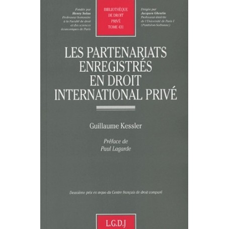 les partenariats enregistrés en droit international privé