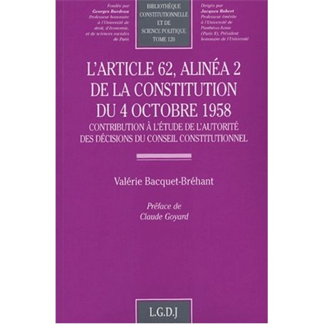 l'article 62, alinéa 2 de la constitution du 4 octobre 1958