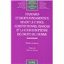 standards et droits fondamentaux devant le conseil constitutionnel français et l