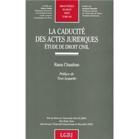 la caducité des actes juridiques